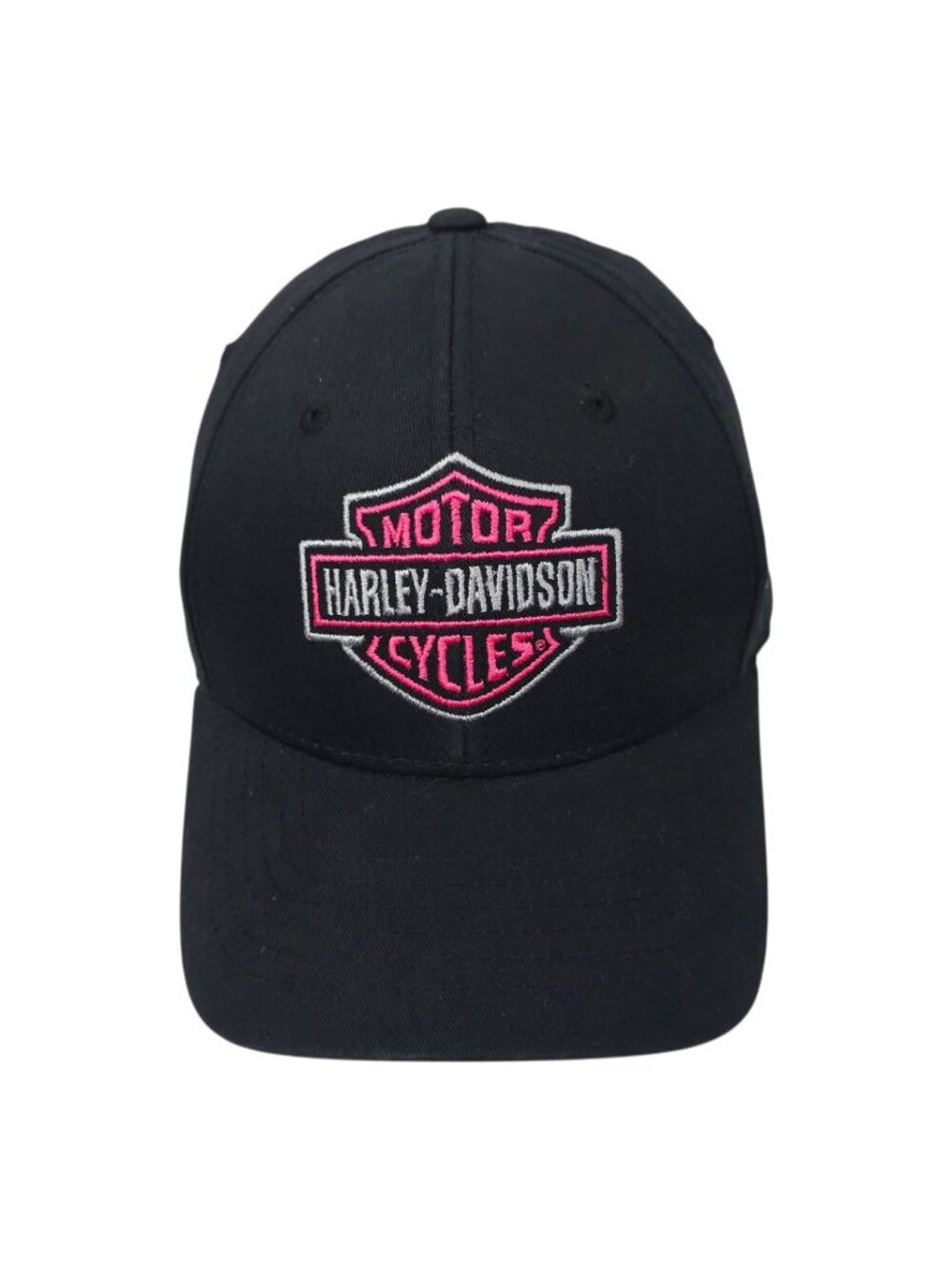 Harley Davidson Natchez Trace Tuscumbia AL Black Pink Logo Baseball Cap Hat